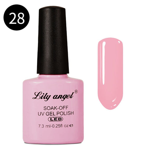 LILY ANGEL Nail Art Design Manicure  110 Color 7.3Ml Soak Off Enamel New Gel Polish LED UV Gel Nail Polish Lacquer 1-38