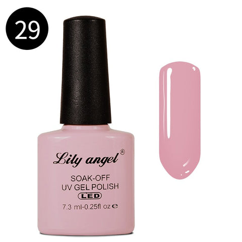 LILY ANGEL Nail Art Design Manicure  110 Color 7.3Ml Soak Off Enamel New Gel Polish LED UV Gel Nail Polish Lacquer 1-38
