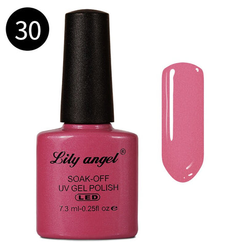 LILY ANGEL Nail Art Design Manicure  110 Color 7.3Ml Soak Off Enamel New Gel Polish LED UV Gel Nail Polish Lacquer 1-38