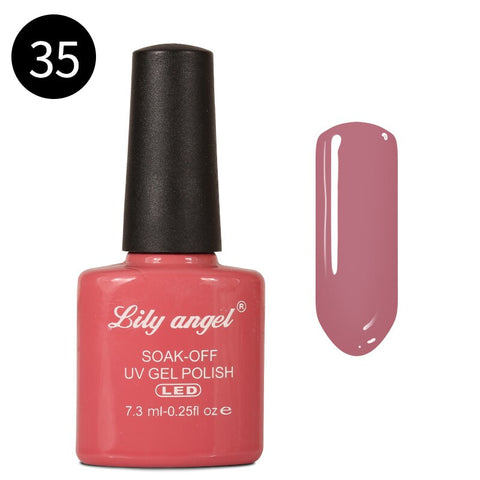LILY ANGEL Nail Art Design Manicure  110 Color 7.3Ml Soak Off Enamel New Gel Polish LED UV Gel Nail Polish Lacquer 1-38
