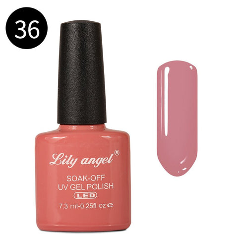 LILY ANGEL Nail Art Design Manicure  110 Color 7.3Ml Soak Off Enamel New Gel Polish LED UV Gel Nail Polish Lacquer 1-38