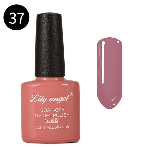 LILY ANGEL Nail Art Design Manicure  110 Color 7.3Ml Soak Off Enamel New Gel Polish LED UV Gel Nail Polish Lacquer 1-38