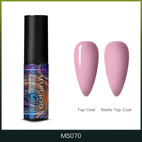 MSRUIOO 5ml Gel Nail Polish Semi Permanent Soak Off UV Gel Nail Art UV Gel Varnish Long Lasting Rose Gold Glitter Nail Polish