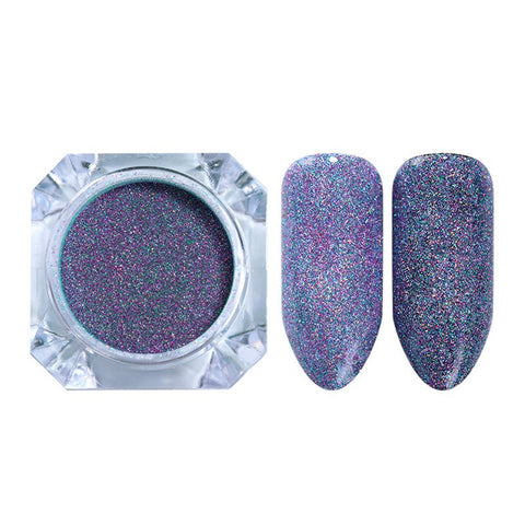 Nail Shimmer Powder Shining Rose Gold Metal Mirror Effect Nail Chrome Pigment Holographic Dust Nail Art Decoration Glitter