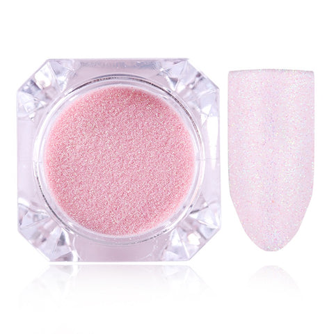 Nail Shimmer Powder Shining Rose Gold Metal Mirror Effect Nail Chrome Pigment Holographic Dust Nail Art Decoration Glitter