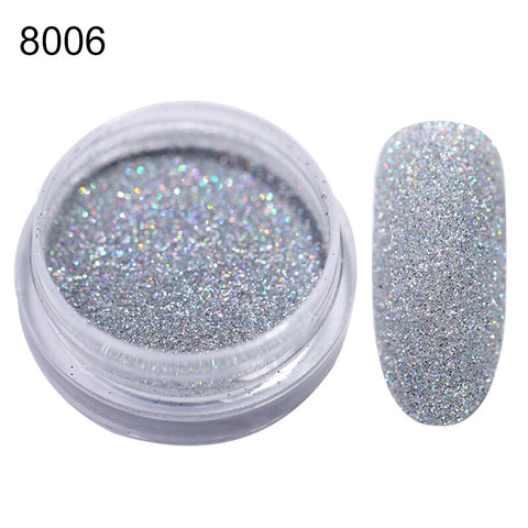 Nail Shimmer Powder Shining Rose Gold Metal Mirror Effect Nail Chrome Pigment Holographic Dust Nail Art Decoration Glitter