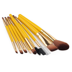 9Pcs Professional Cosmetic Blush Lip Makeup Brush Eyebrow Eyeliner Beauty Brushes Tool Set Tools Make-Up Toiletry Kit 3 Colors