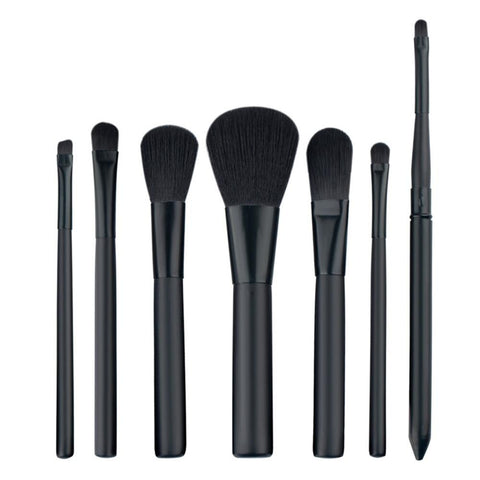 Pink & Black Makeup Brushes 7Pcs Professional Foundation Make Up Brush Tools Set Kit For Eye Shadow Palette Cosmetic Brushes