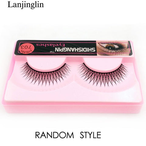 LANJINGLIN 1/3/5 pairs 3D mink hair false eyelashes natural long eye lashes wispy makeup eyelash extension sexy fake lash cilios