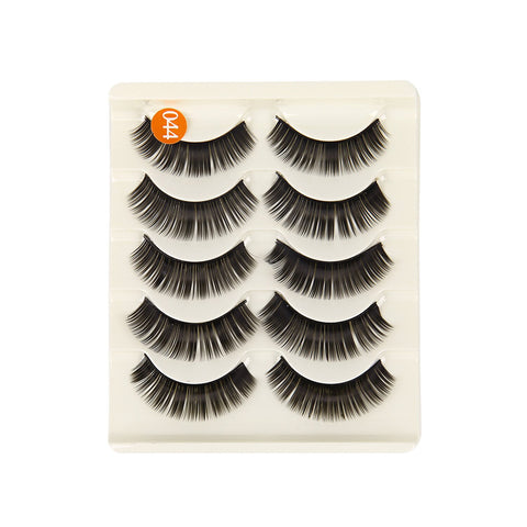 5 Pairs Handmade Eyelashes 3D Soft Mink Hair False Lashes Natural Long Wispy Makeup Fake Eye Lashes Extension Tools Supplies