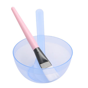 1Set/3Pcs Homemade Makeup Set Beauty DIY Facial Face Mask Bowl Brush Spoon Stick Tool New