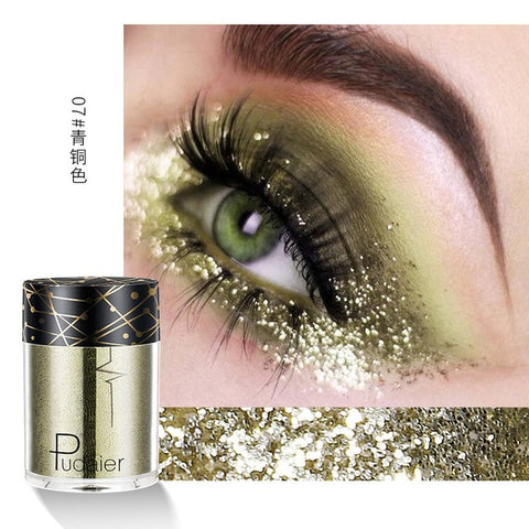 Pudaier New Sequin Glitter Makeup for Eyes Face Easy to Wear Sparkles Eyeshadow Diamond Shines Color Rich Glitter Shimmer Powder