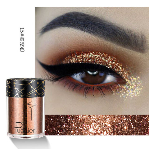 Pudaier New Sequin Glitter Makeup for Eyes Face Easy to Wear Sparkles Eyeshadow Diamond Shines Color Rich Glitter Shimmer Powder