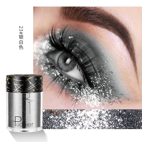 Pudaier New Sequin Glitter Makeup for Eyes Face Easy to Wear Sparkles Eyeshadow Diamond Shines Color Rich Glitter Shimmer Powder